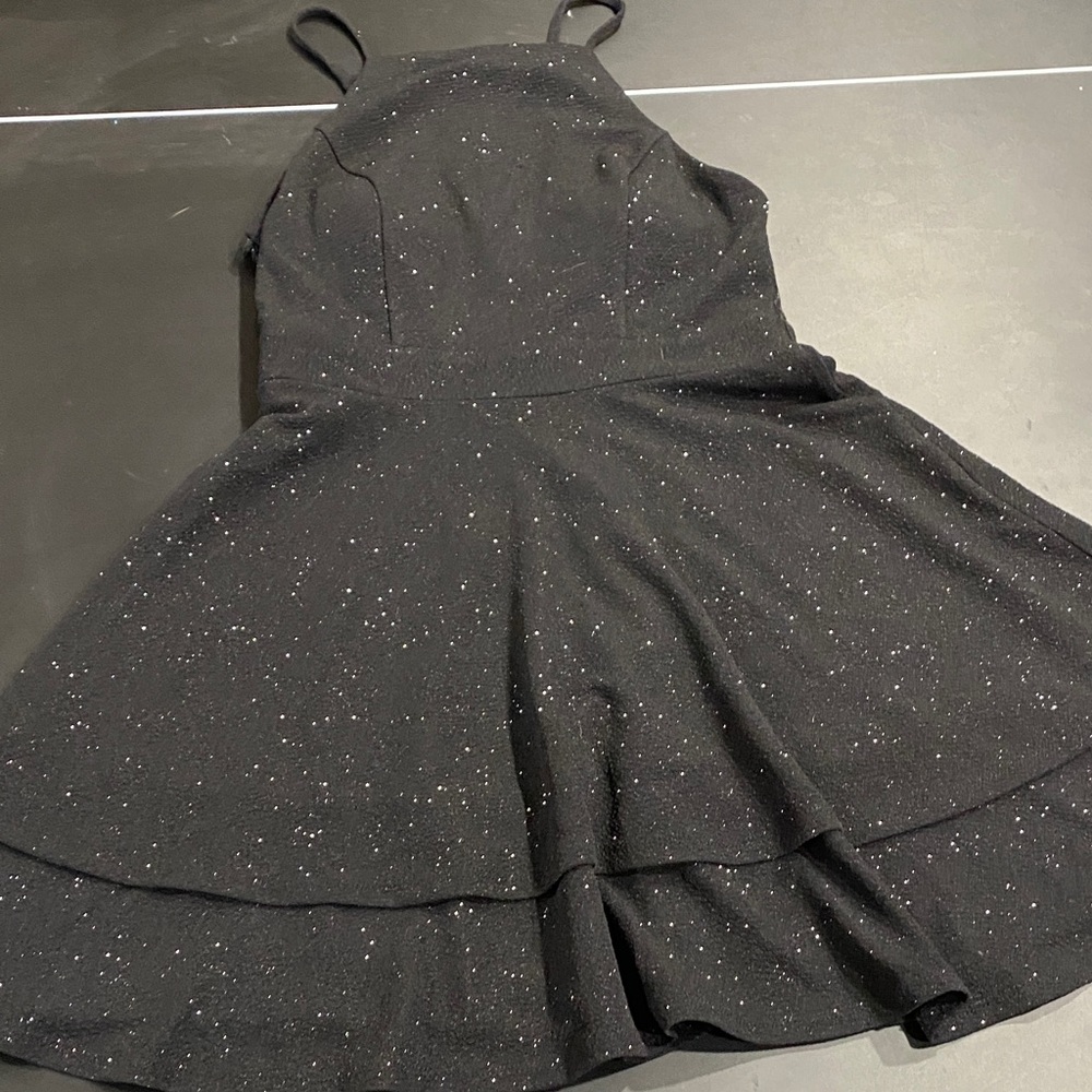 Elegant Black Spaghetti Strap Dress